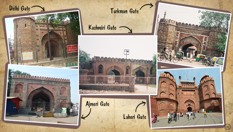 The many gates of the city of Delhi